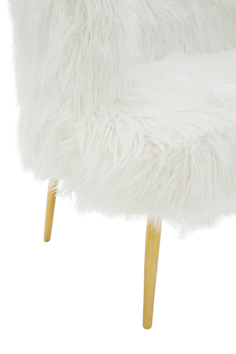 Clarence Natural Fur Effect Sofa