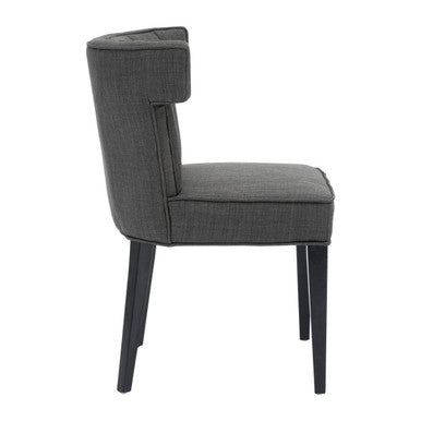 Oria Grey Polyester Dining Chair