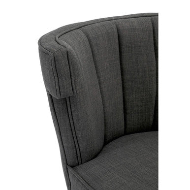 Oria Grey Polyester Dining Chair