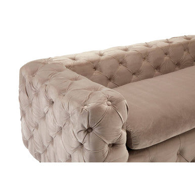 Ophelia 3 Seat Coffee Velvet Sofa