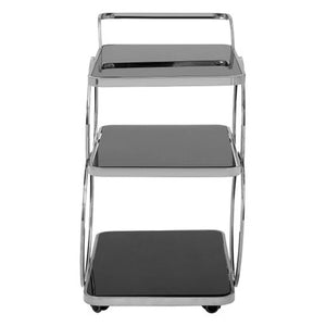 Alvaro Chrome Finish Drinks Trolley