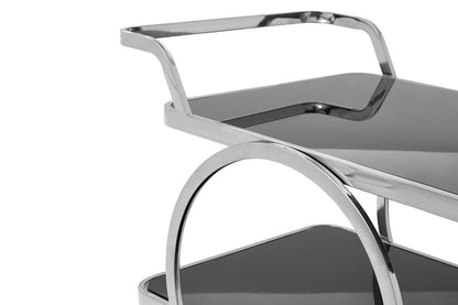 Alvaro Chrome Finish Drinks Trolley