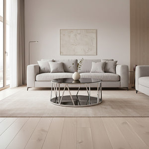 Alvaro Round Chrome Finish Coffee Table