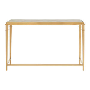 Alvaro Console Table With White Marble Top