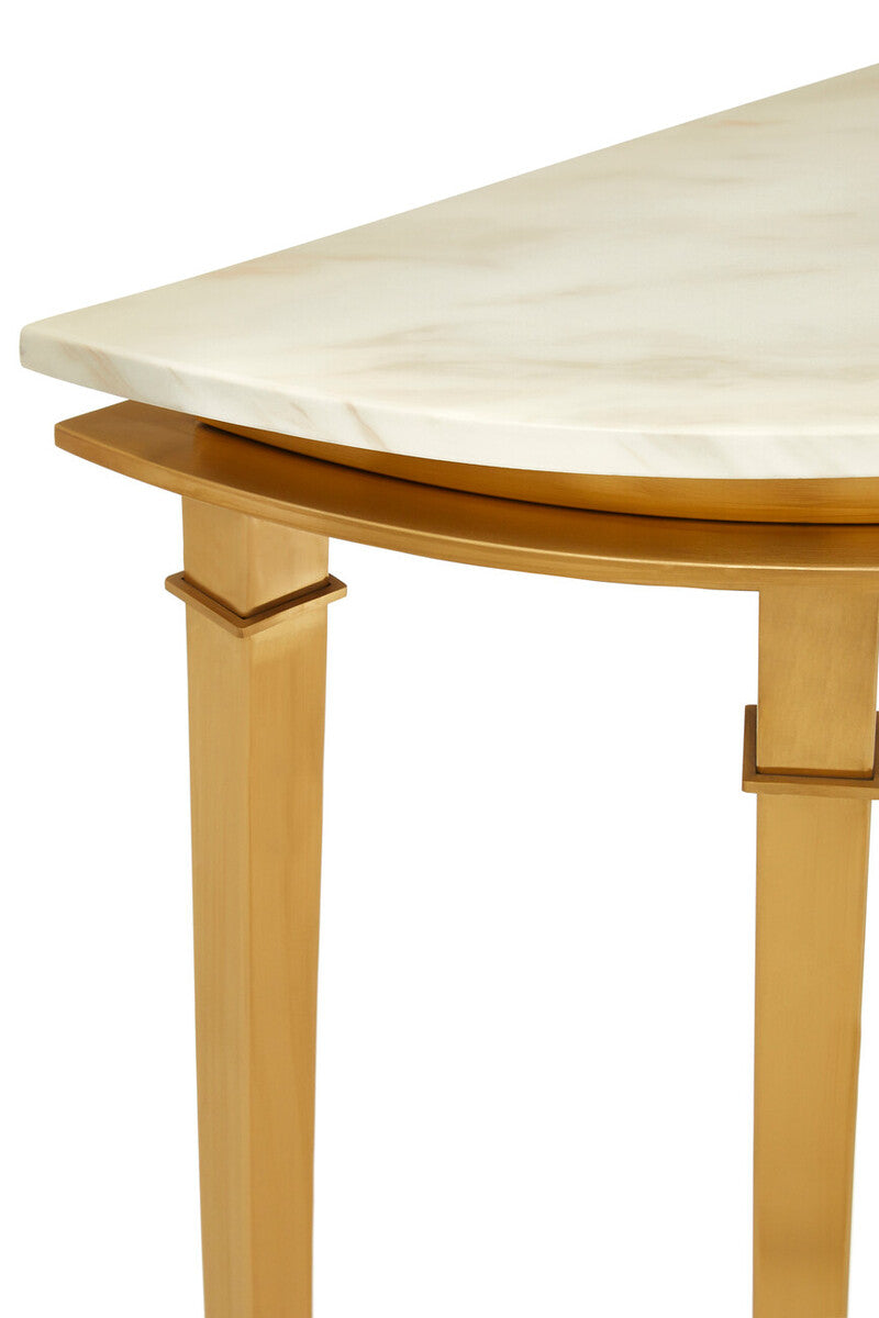 Alvaro Half Moon Console Table