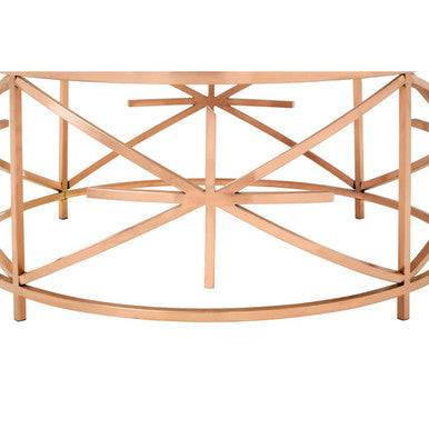 Alvaro Black Marble And Rose Gold Coffee Table - Image 6