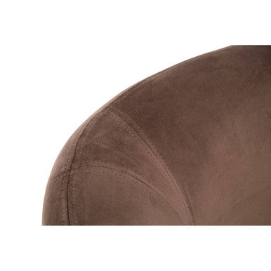 Louxor Grey Velvet Round Armchair - Image 11