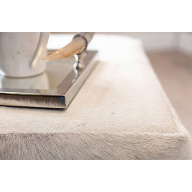 Kensington Townhouse Grey Hair on Leather Bench - Image 6