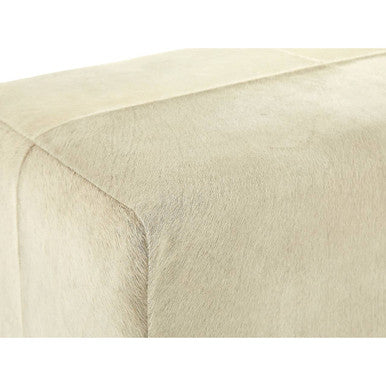 Kensington Townhouse Natural Hair On Leather Bench - Image 5