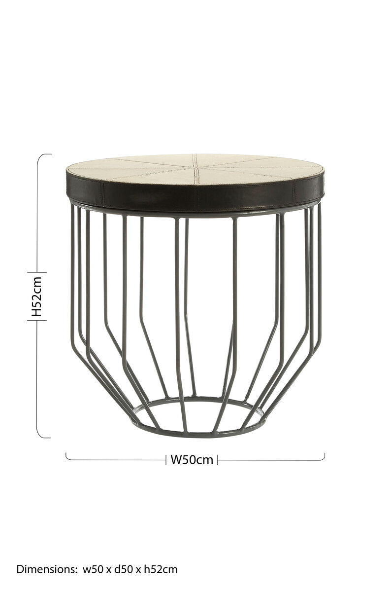 Kensington Townhouse Tall Iron Side Table - Image 5