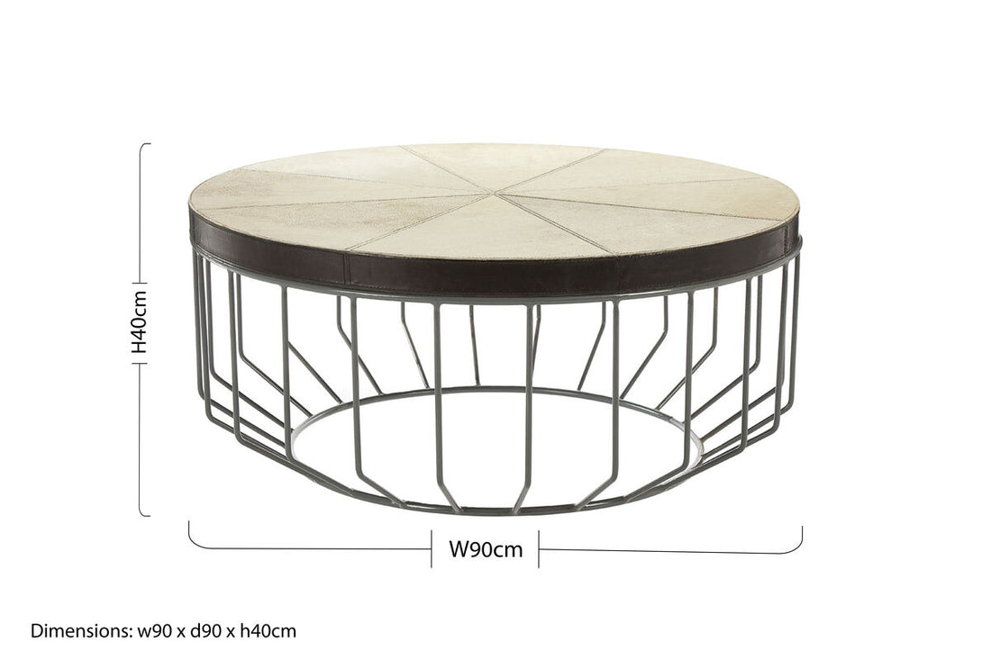 Kensington Townhouse Leather Coffee Table - Image 6