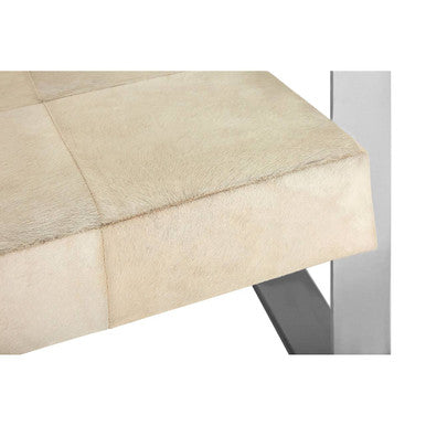 Kensington Townhouse Hairon Leather Chair With Steel Legs - Image 11