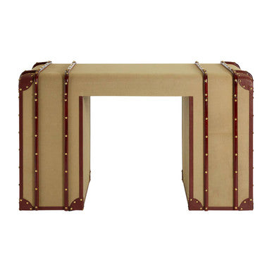 Columbus Leather Trim Canvas Desk - Image 4