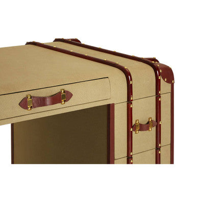 Columbus Leather Trim Canvas Desk - Image 5