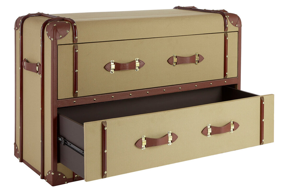 Columbus 2 Drawer Canvas Cabinet - Image 5