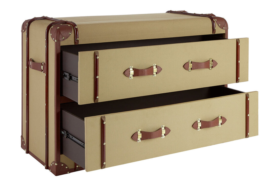 Columbus 2 Drawer Canvas Cabinet - Image 6