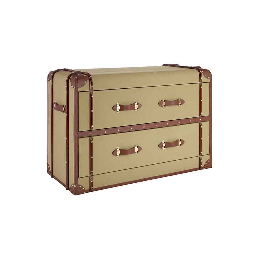 Columbus 2 Drawer Canvas Cabinet