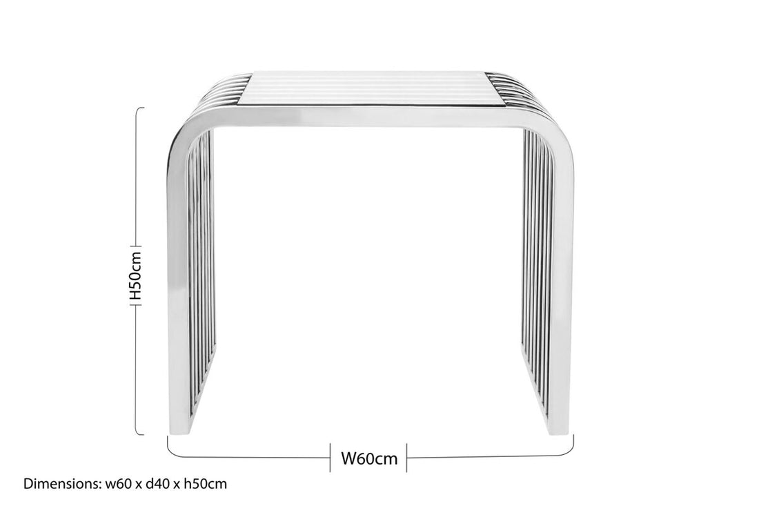 Vogue Slatted End Table