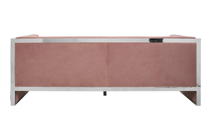 3 Seater Pink Velvet Sofa, Vogue