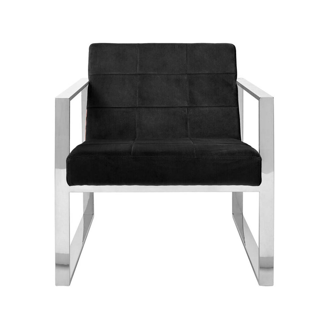 Vogue Black Velvet Lounge Chair
