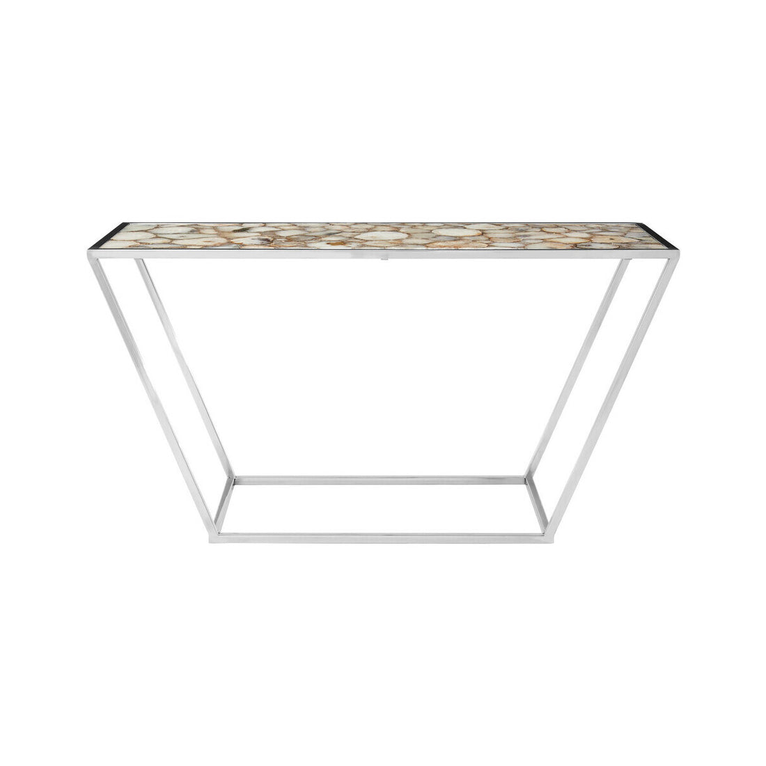 Vita White Agate Console Table