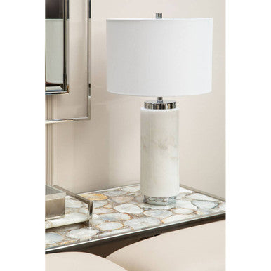 Vita White Agate Console Table
