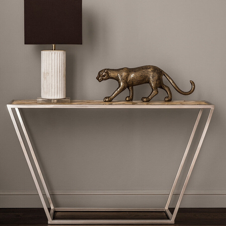 Vita White Agate Console Table