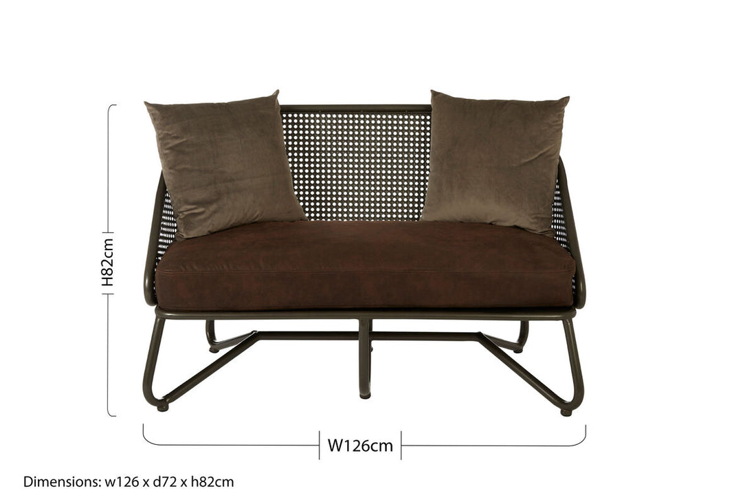 2 Seater Sofa With Curved Legs, New Foundry