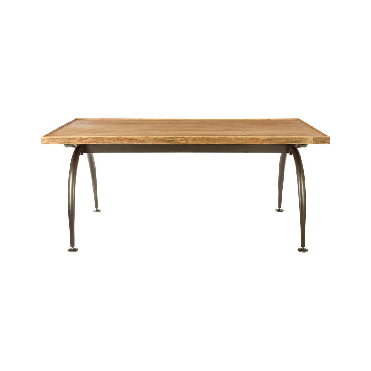 New Foundry Dining Table With Elm Wood Top
