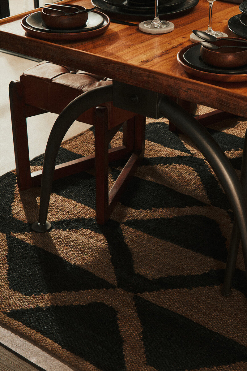 New Foundry Dining Table With Elm Wood Top