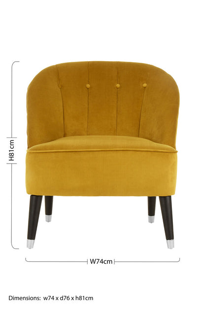 Doucet Dijon Velvet Chair - Image 8