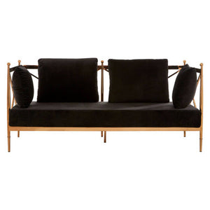 Novo 2 Seat Rose Gold Lattice Arms Sofa