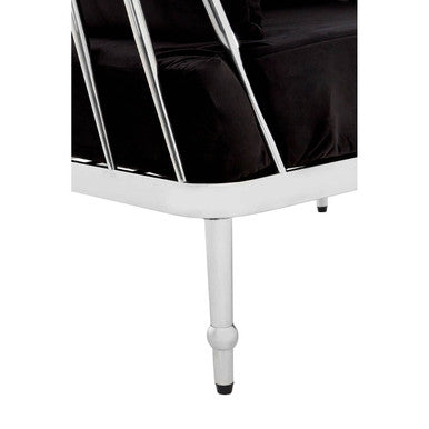 Novo Chair With Silver Finish Tapered Arms - Image 8