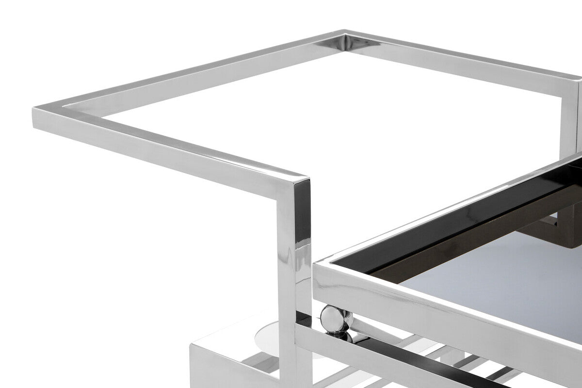 Novo 3 Tier Trolley with Silver Finish Frame