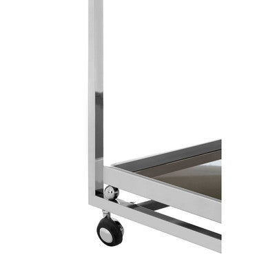 Novo 3 Tier Trolley With Silver Finish Frame