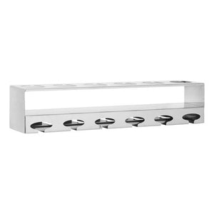 6 Bottle Silver Finish Wine Rack | Novo
