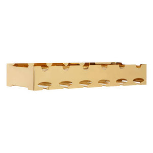 6 Bottle Gold Finish Wine Rack | Novo