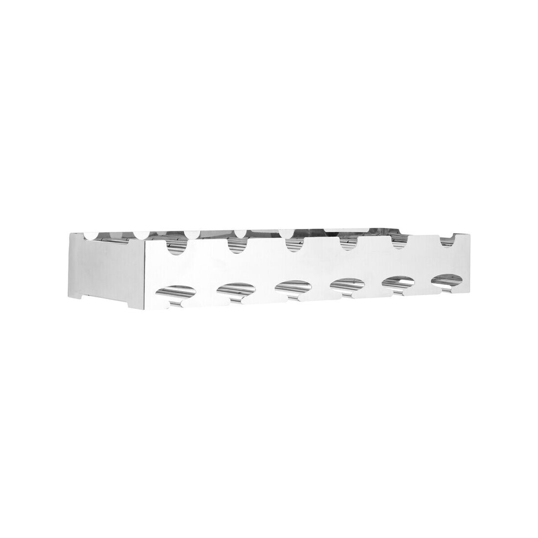 Novo 6 Bottle Silver Wide Wine Rack