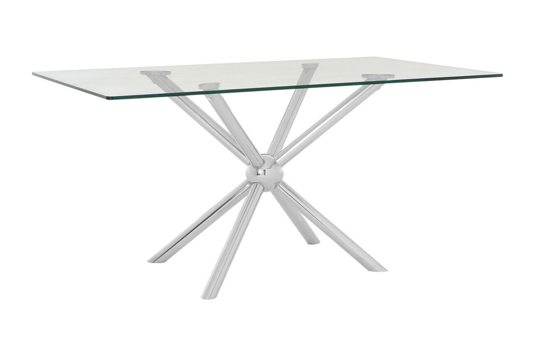 Novo Rectangular Silver Dining Table - Image 5