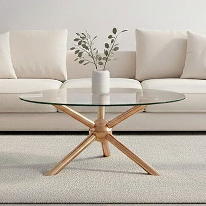 Novo Round Rose Gold Coffee Table