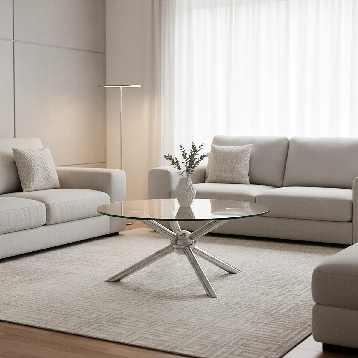 Novo Round Silver Coffee Table - Image 3