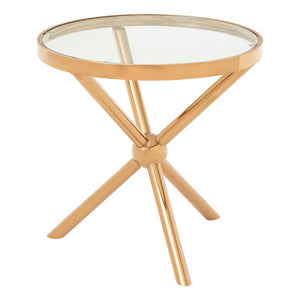 Novo Round Rose Gold Side Table