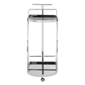 Novo 2 Tier Silver Wavy Design Trolley