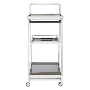Novo 3 Tier Silver Finish Trolley