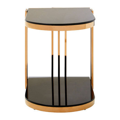 Novo Rose Gold U Shaped Side Table