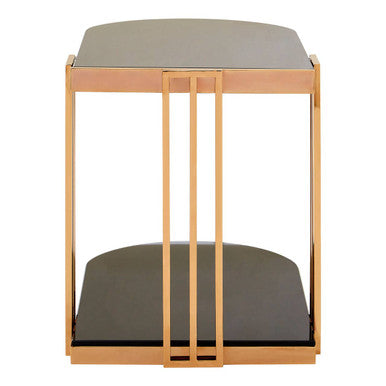 Novo Rose Gold U Shaped Side Table