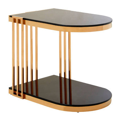 Novo Rose Gold U Shaped Side Table