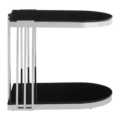 Novo Silver U Shaped Side Table