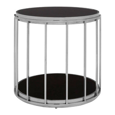 Novo Silver Cage Design Side Table