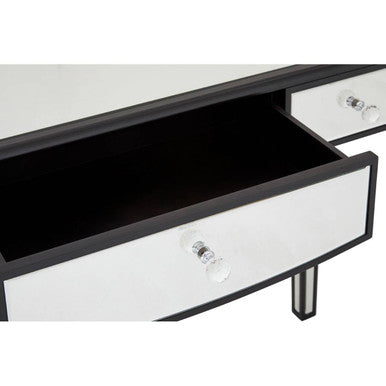 Graciela 3 Drawer Console Table With Mirror Frame